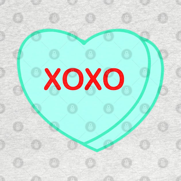 Conversation Heart: XOXO by LetsOverThinkIt